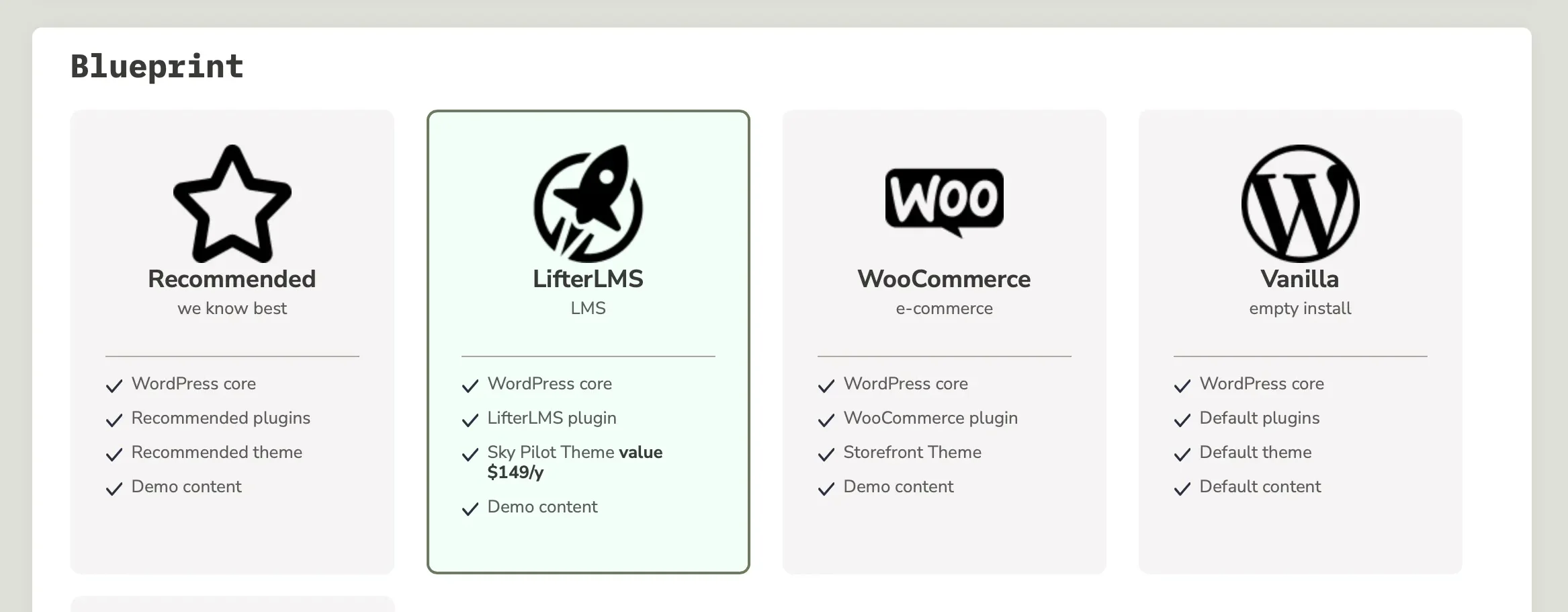TangibleXP application blueprints